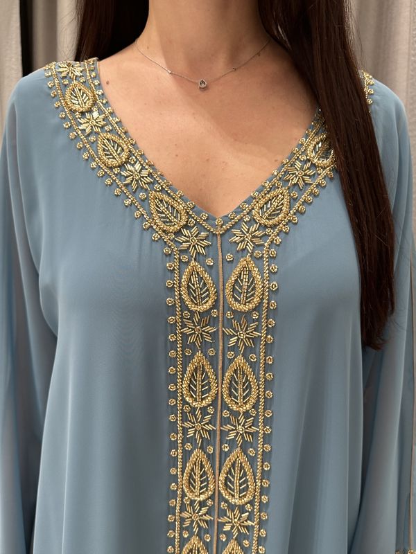 2 Pc Chiffon Handmade Embroidery